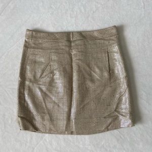 🔥 J. CREW Metallic Linen Skirt 2